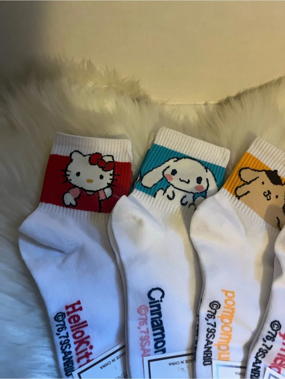 Hello kitty and friend’s socks